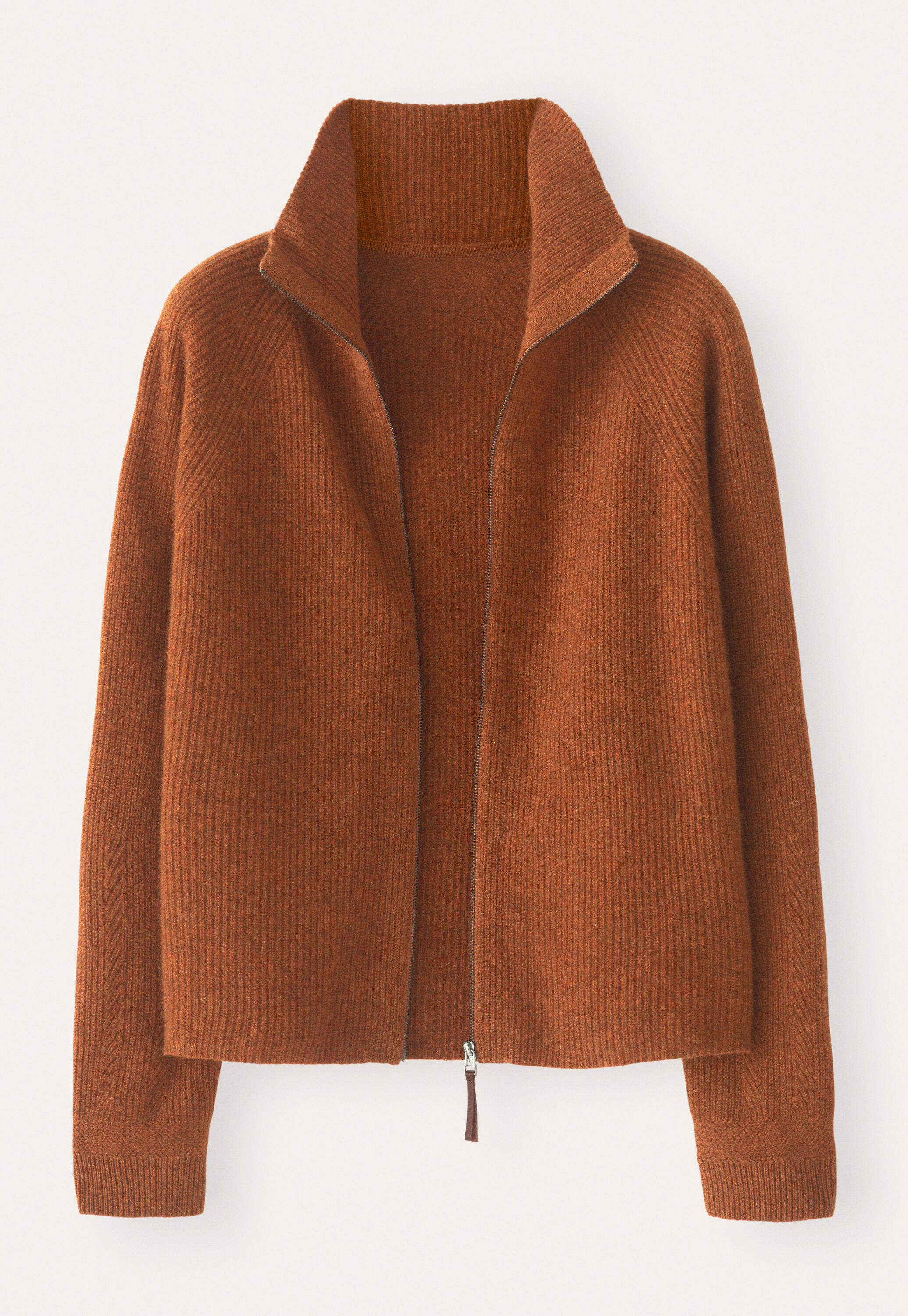 Zip-front cardigan