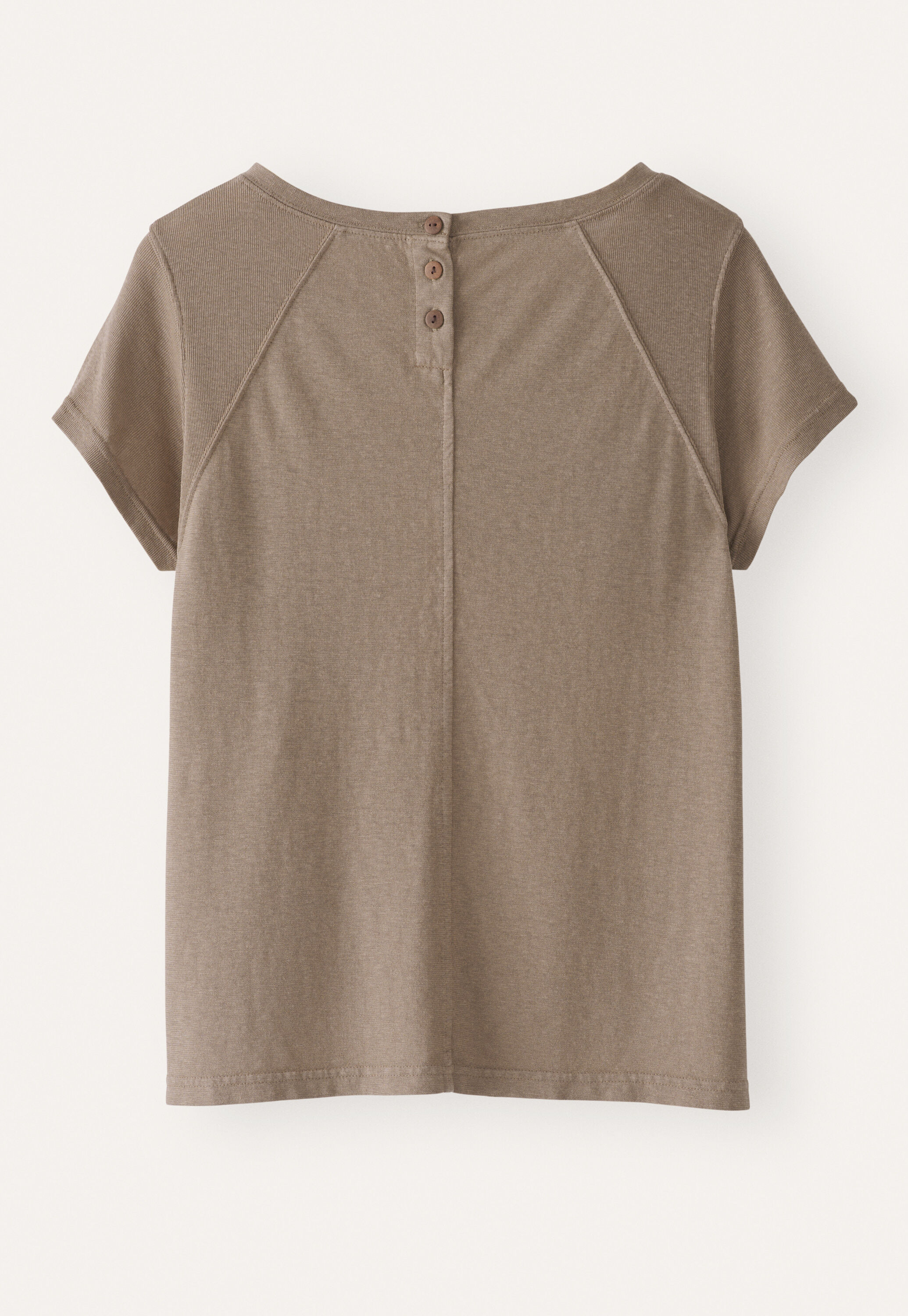 Raglan-sleeve top, Taupe, large