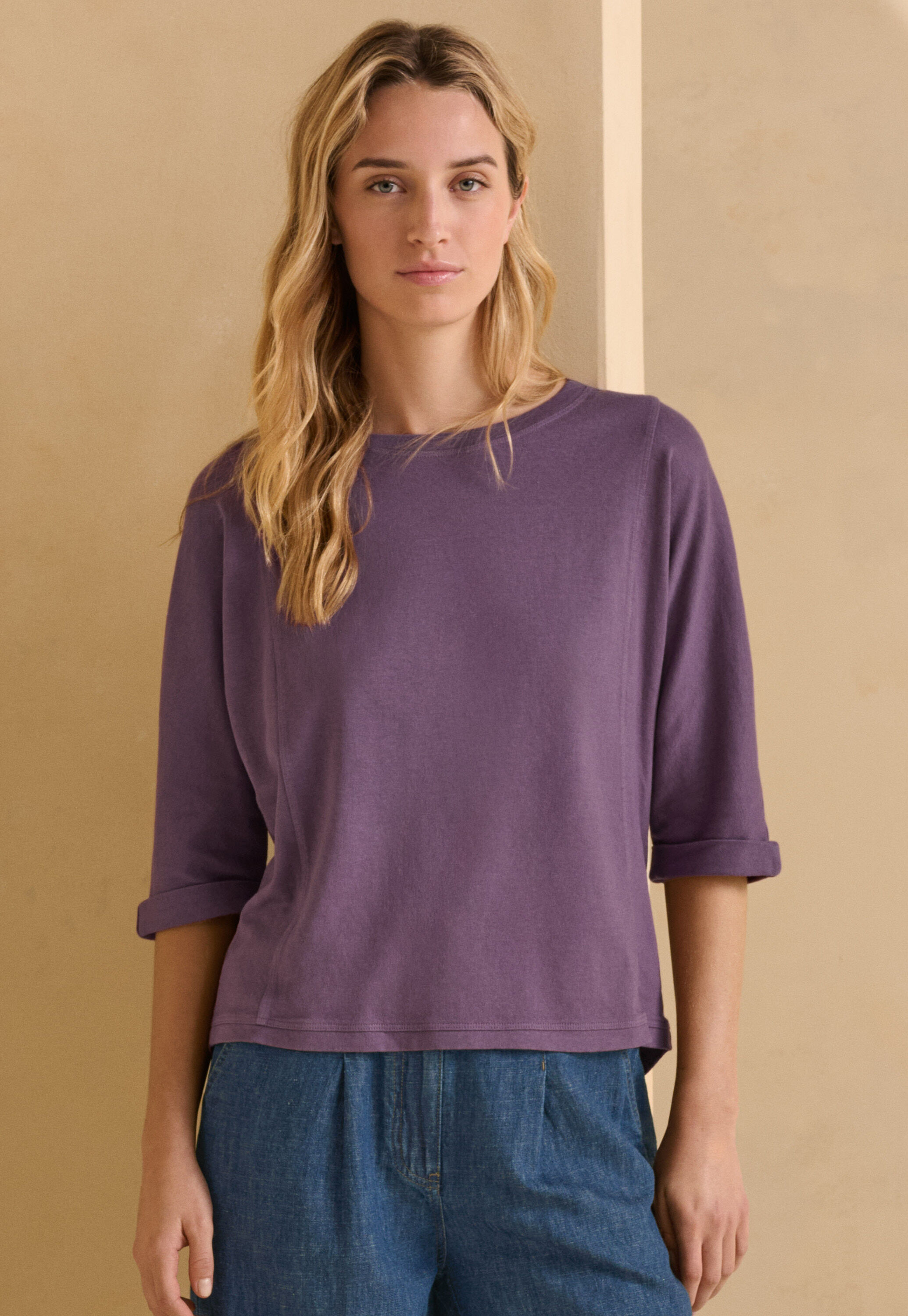 Button-shoulder top