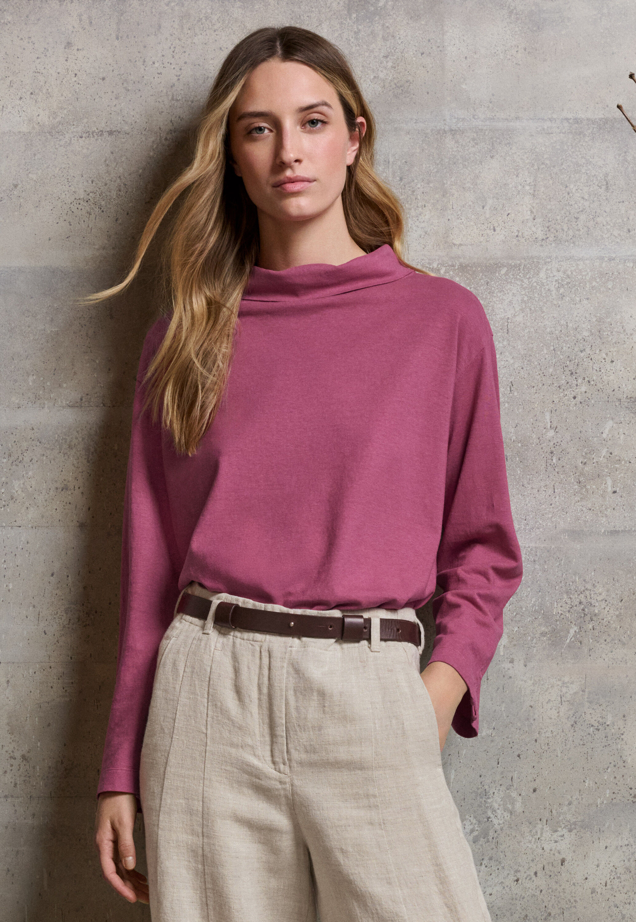 Button-shoulder top