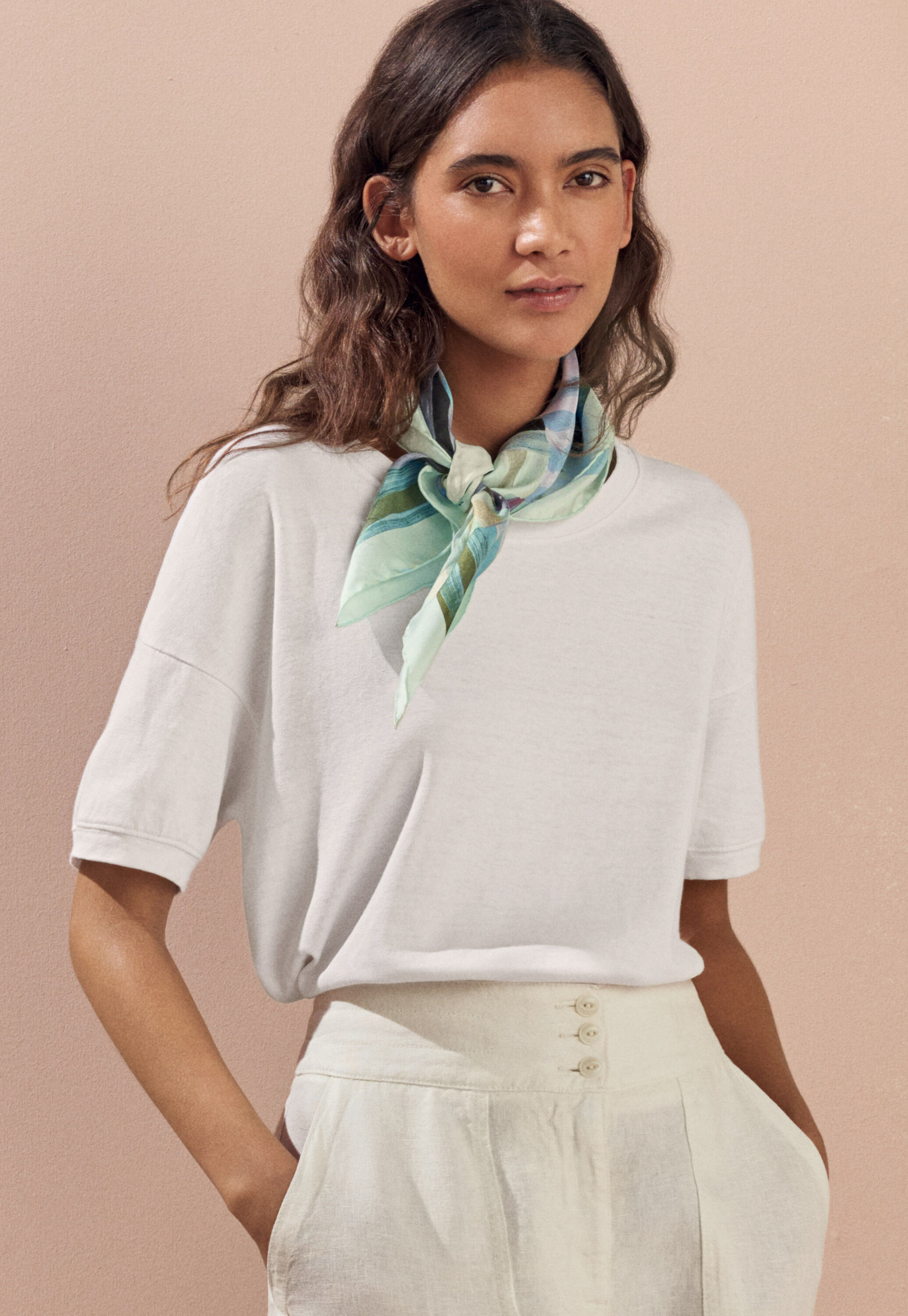 Button-shoulder top