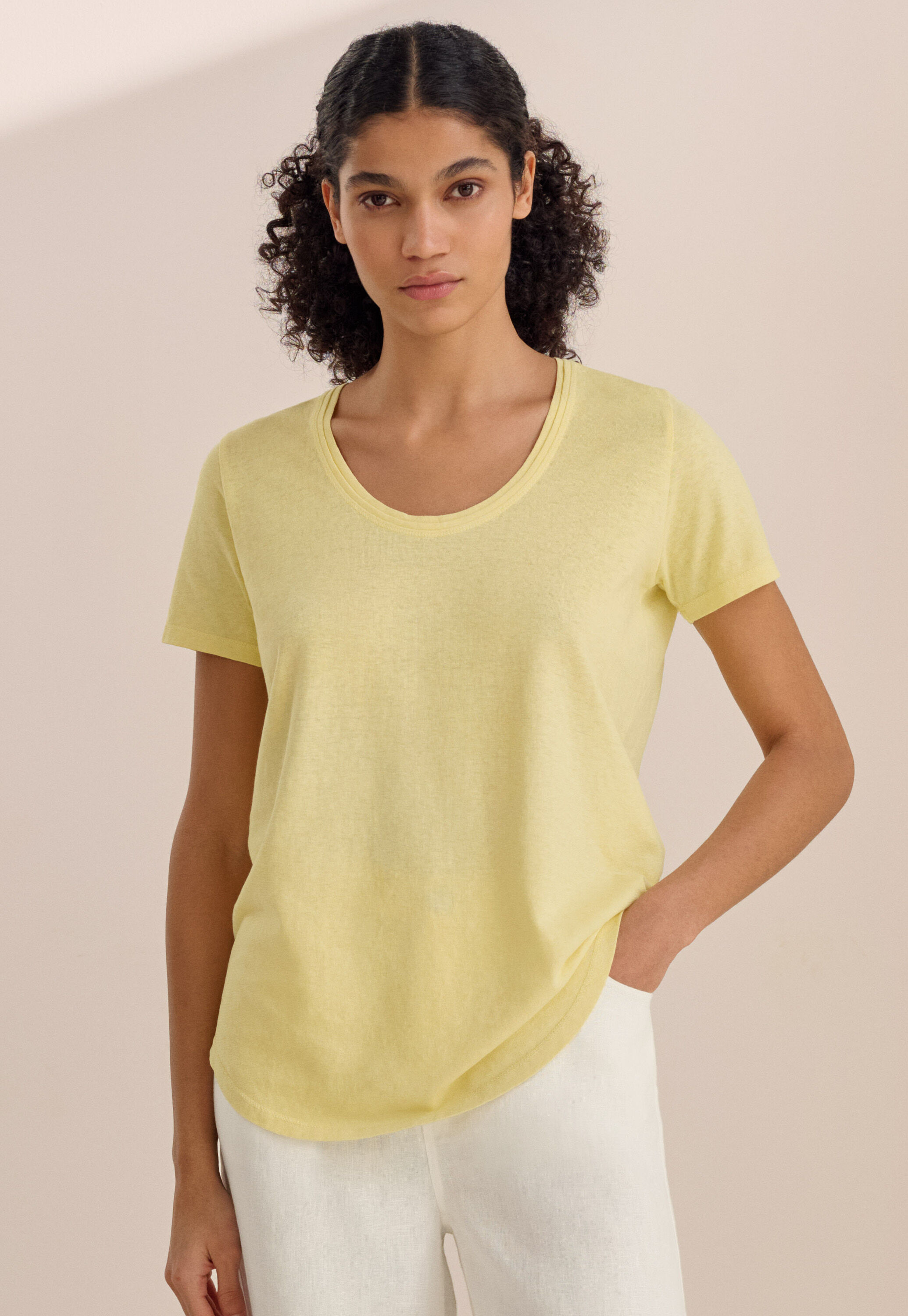 Button-shoulder top