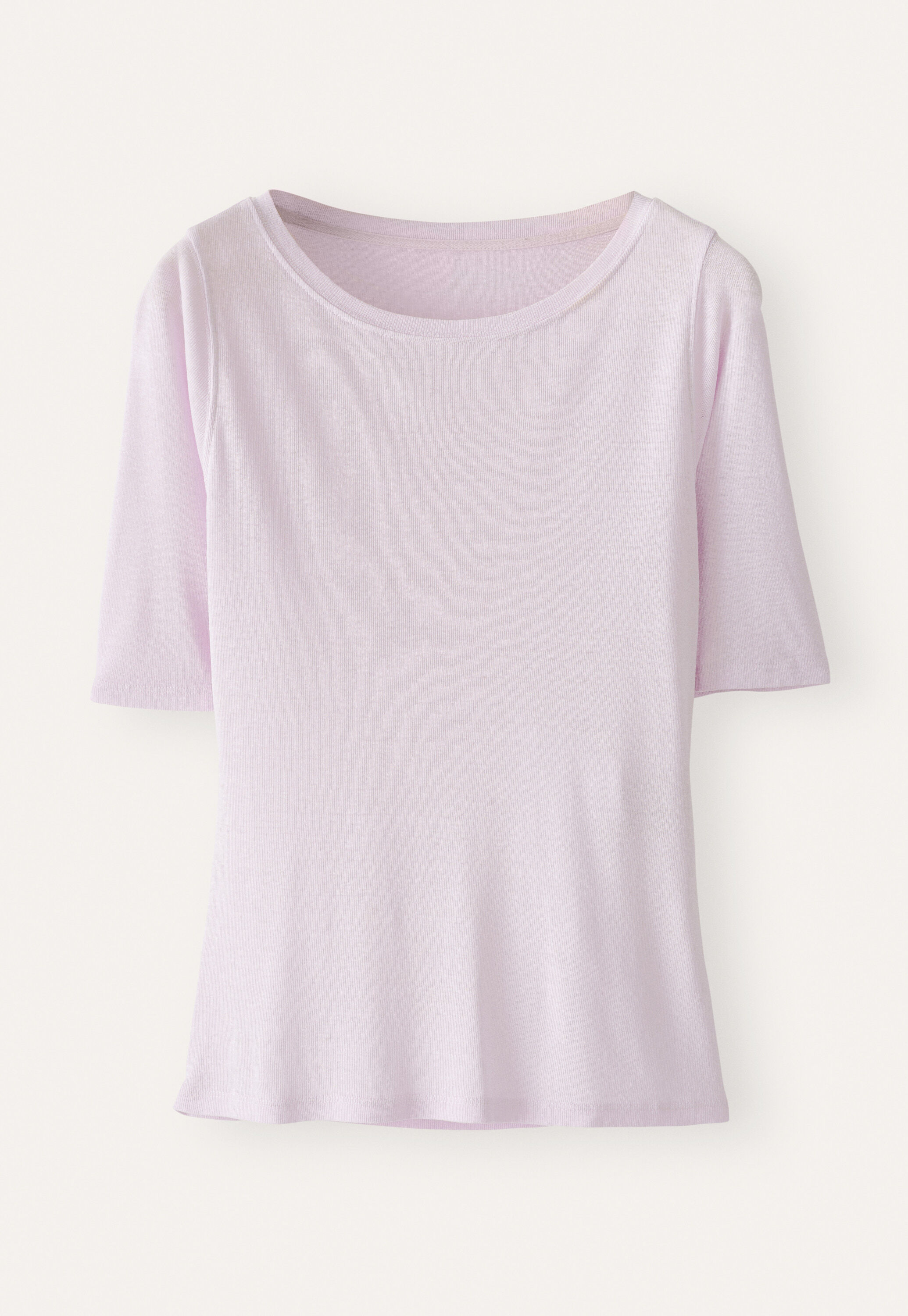 Ribbed jersey top, Orchid, large