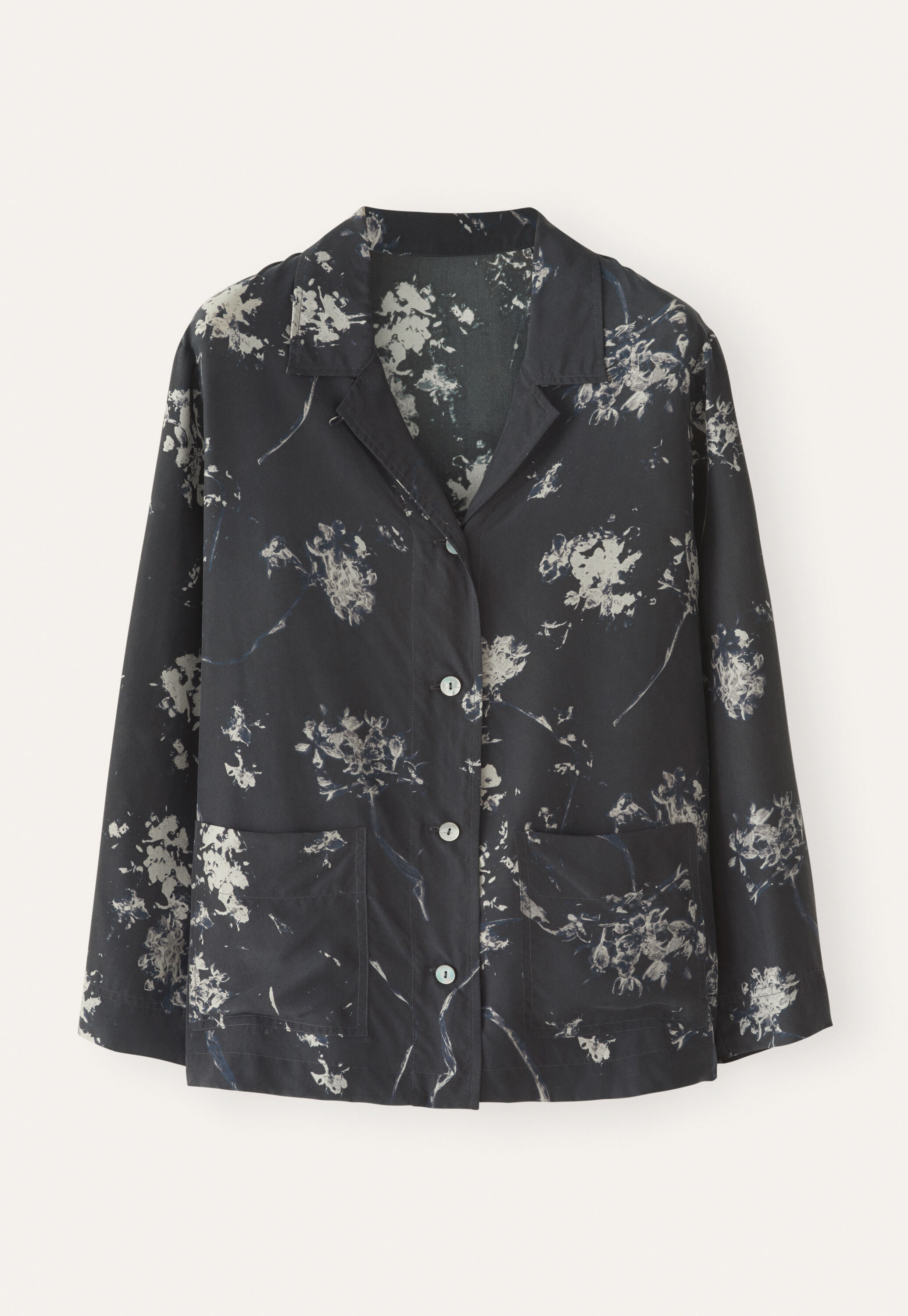 Printed silk pyjamas