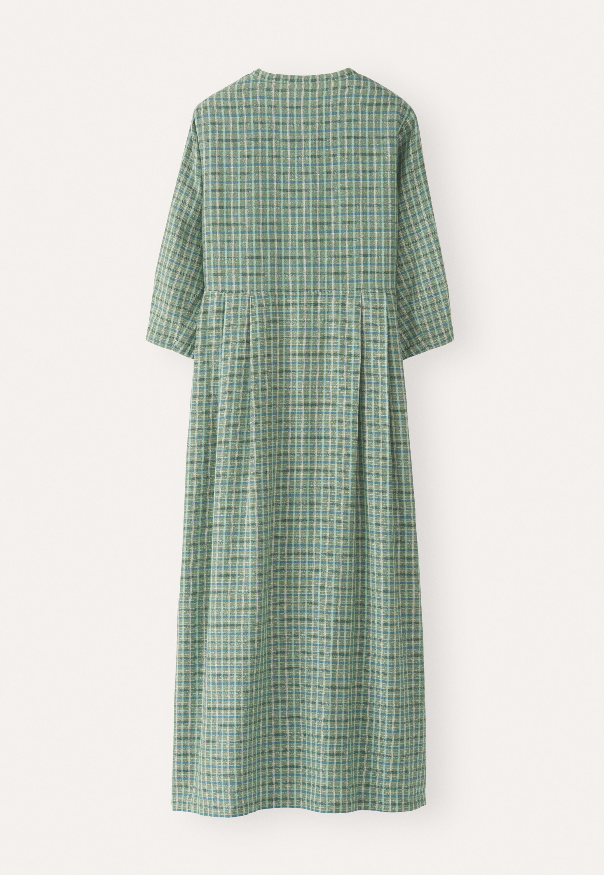 Long checked dress