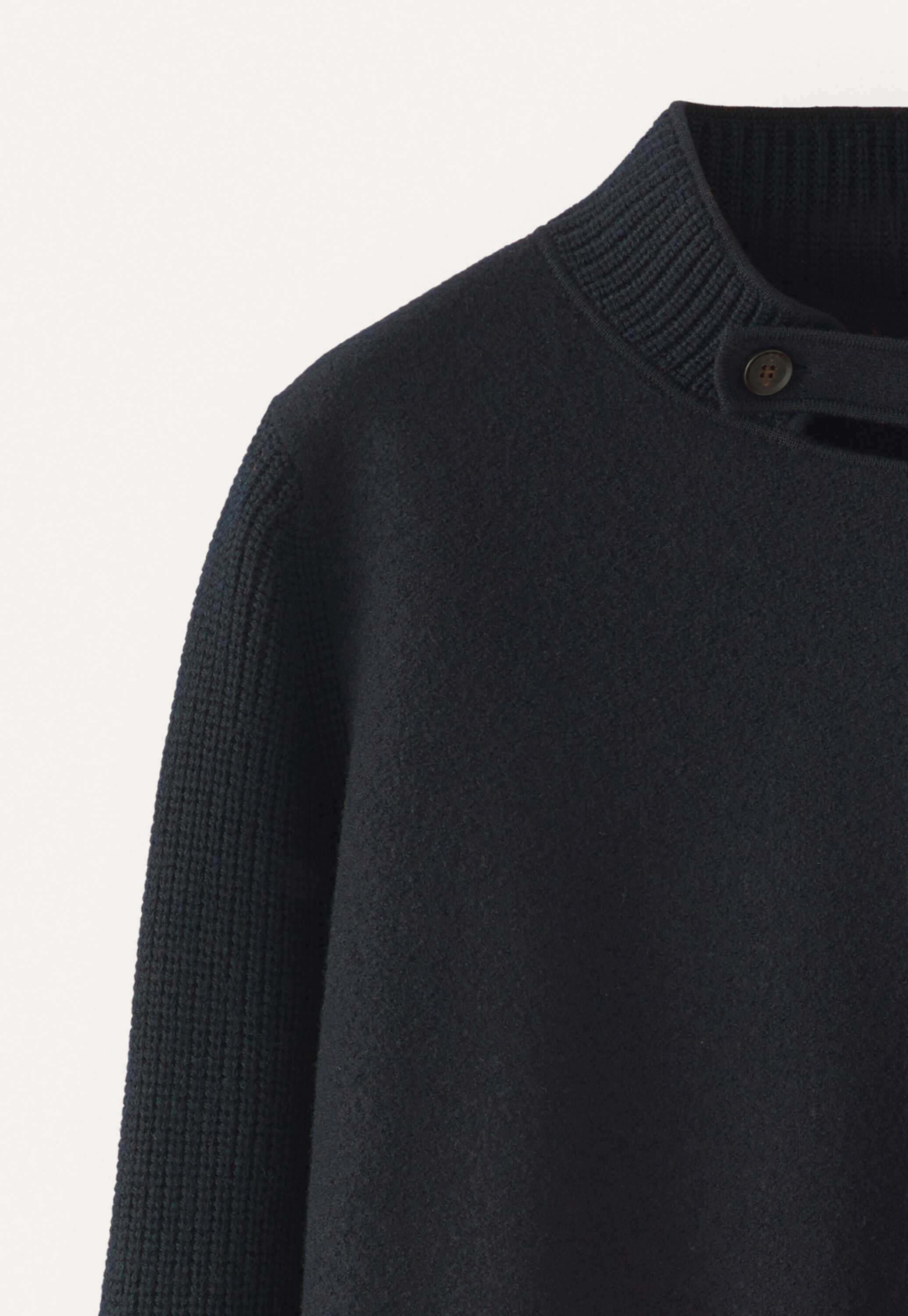 Ribbed sleeve coatigan